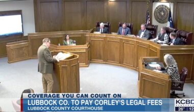 Lubbock County to pay Commissioner Corley’s legal fees