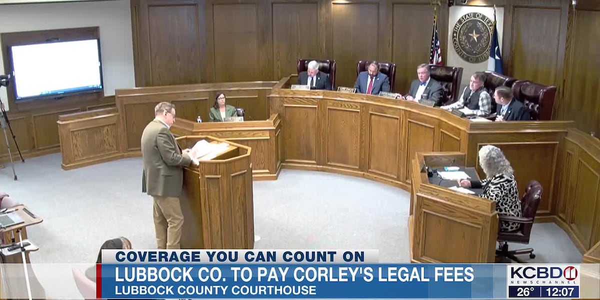 Lubbock County to pay Commissioner Corley’s legal fees
