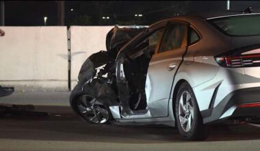 Driver hits fire truck, injures two Houston firefighters