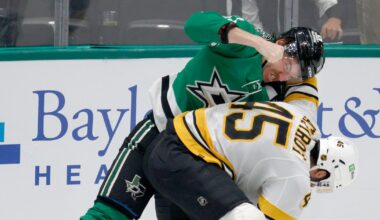 See photos as Stars pummel Bruins, end losing streak