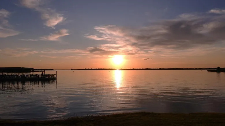 Sunset over Lake Lewisville