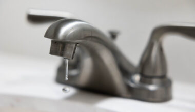 Dripping faucets is recommended to keep pipes from freezing as temperatures dipped into the 20s on Monday, January 15, 2024.