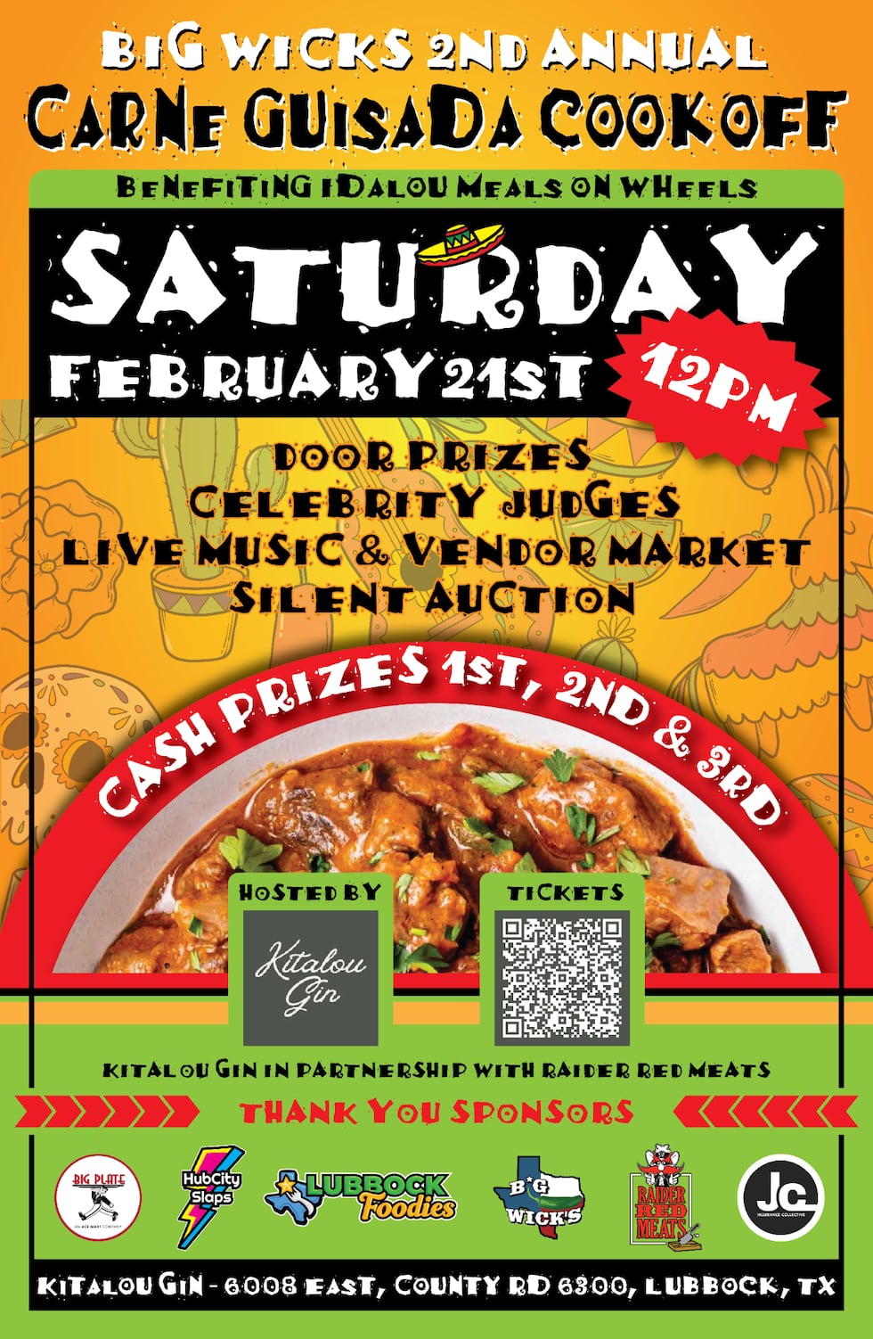 Big Wick’s will host its 2nd Annual Carne Guisada Cook-Off on Saturday, Feb. 21 at 12 p.m. at...