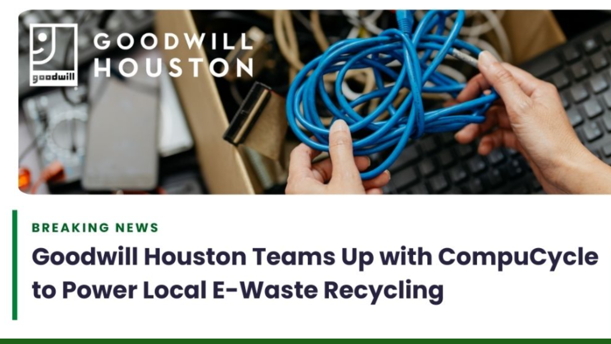 Goodwill Houston offers responsible electronics recycling!f | SUNNY 99.1
