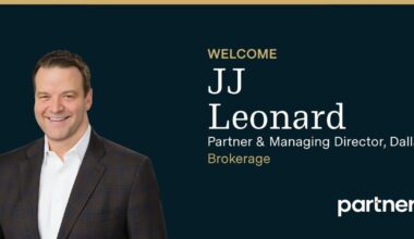 Industry Veteran JJ Leonard Joins Partners Real Estate as Equity Partner and Managing Director, Dallas-Fueling Firm's Continued Evolution | Texas