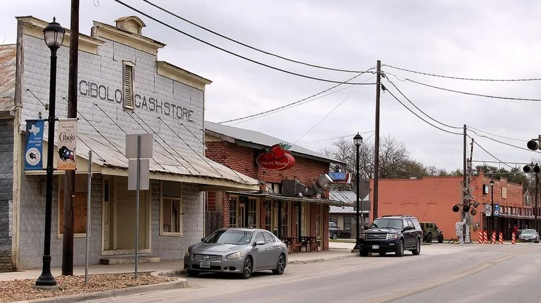 Main Street in downtown Cibolo, Texas