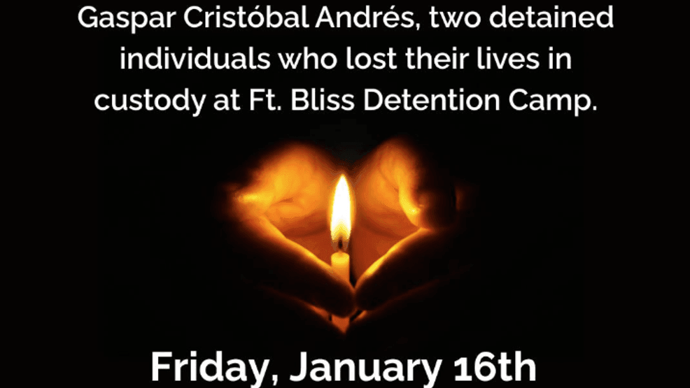 Vigil for detainees who died at East Montana