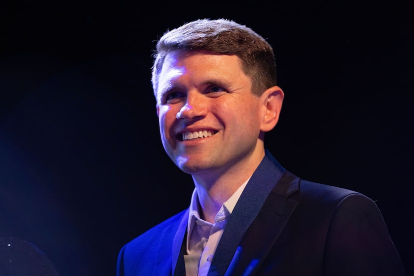 Texas Rep. James Talarico, D-Austin, during the Dallas County Democratic Party’s 2025...