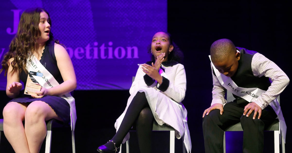Dallas ISD students compete in the 34th Annual MLK Jr. Oratory Competition at the Charles Wyly Theatre