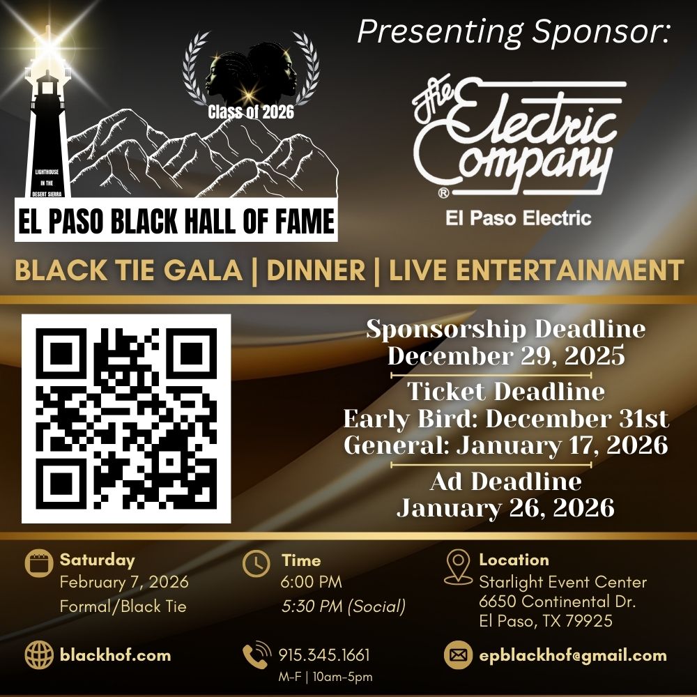 El Paso Black Hall of Fame to celebrate excellence, legacy, and impact in the community