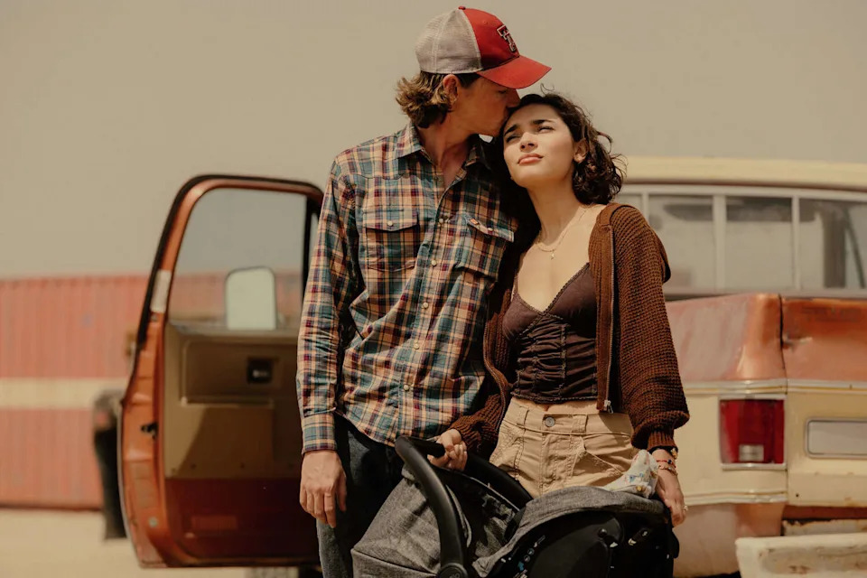 Jacob Lofland as Cooper Norris and Paulina Chavez as Ariana in "Landman" episode 1, season 2. (Emerson Miller/Paramount+)