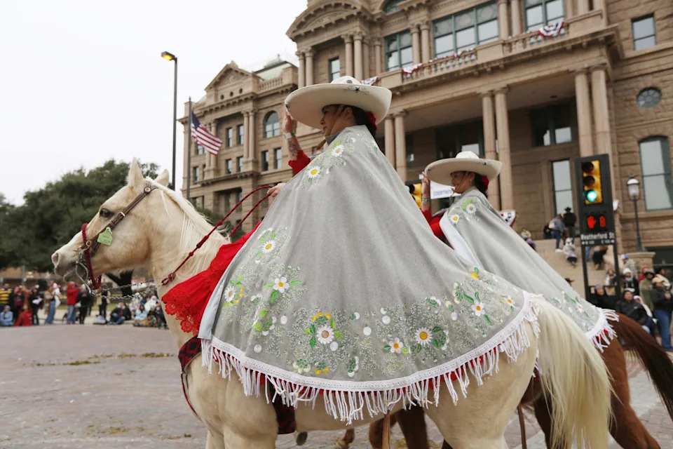 The All-Western Parade takes over the streets in downtown Fort Worth on Saturday.