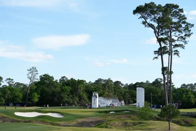 A general view of the second hole during the second round of the Texas Children's Houston Open at Memorial Park Golf Course on March 29, 2024 in Houston, Texas.