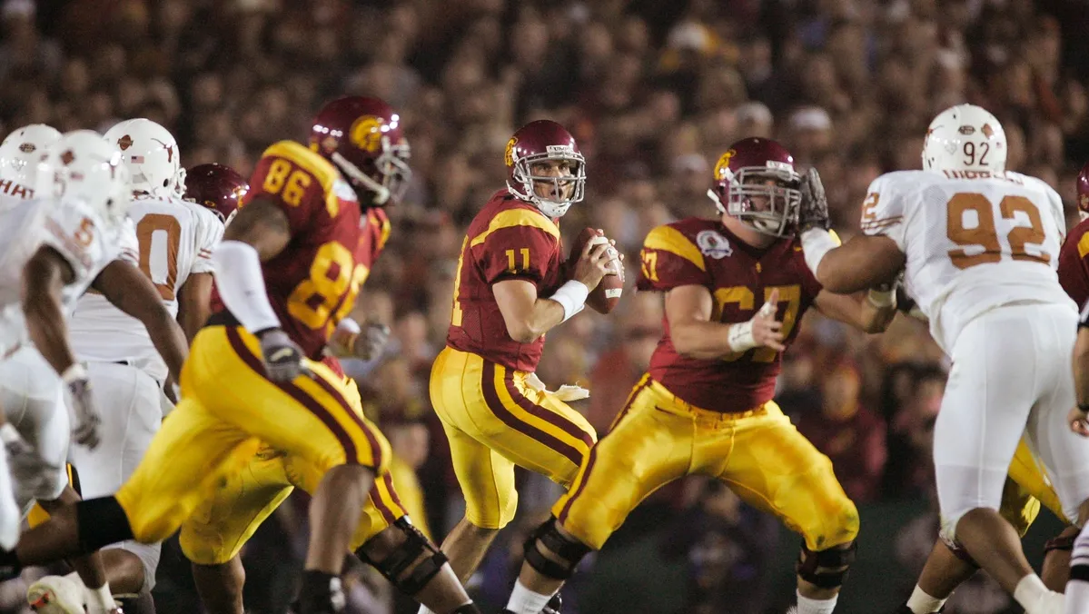 20th anniversary of 2006 Rose Bowl between USC football and Texas