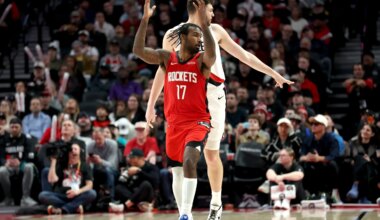 Tari Eason sprains right ankle in Houston’s second loss at Portland