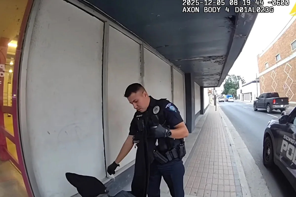 Texas Police Officer Spots Homeless Man Shivering on the Streets. The Bodycam Footage of His Response Is Going Viral