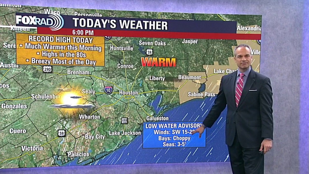 Houston weather: Very warm Friday in the 80s ahead