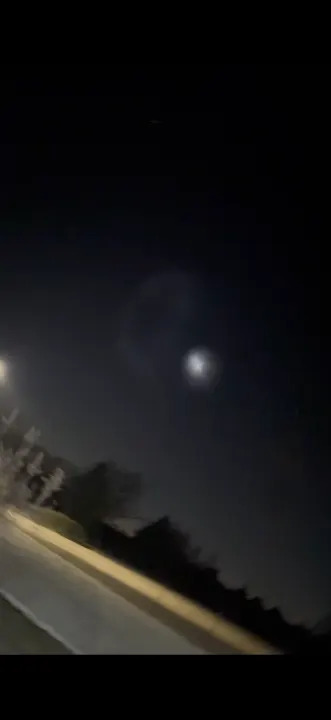 Light seen in the sky over Shiloh, Texas, related to a SpaceX launch on Jan. 18, 2026 (Courtesy: Jeff)