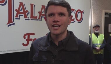 James Talarico campaigns in Corpus Christi during Texas U.S. Senate primary