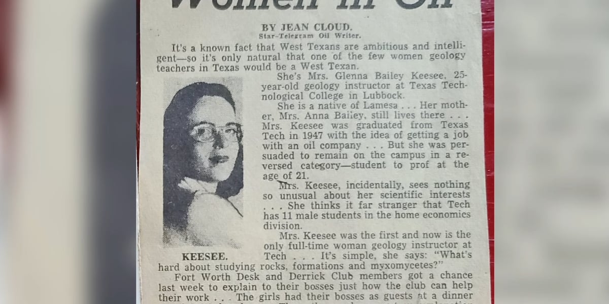 Texas Tech pioneer Glenna Keesee celebrates 100th birthday in Lubbock
