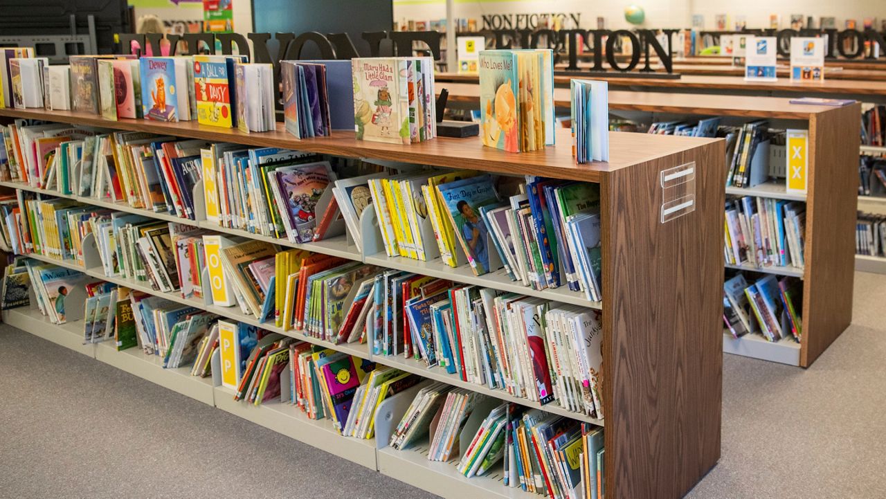 Elementary school library books. (AP Photo/Hakim Wright Sr., file)