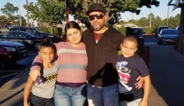 This undated photo provided by Jeanette Pagan-Lopez shows Geraldo Lunas Campos with his three children. Lunas Campos died Jan. 3, 2026, at an ICE detention facility in El Paso, Texas. (Jeanette Pagan-Lopez via AP)