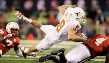 Texas wide receiver Jordan Shipley (8) during an NCAA college football Big 12 Conference championship game against Nebraska, Dec. 5, 2009, in Arlington, Texas. (AP Photo/Tony Gutierrez)