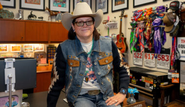 Meet the artist behind Fort Worth Stock Show’s annual themes, commemorative scarves