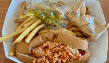 Lobster roll at Angie's