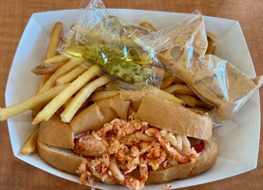 Lobster roll at Angie's