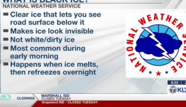 East Texas roads expected to thaw later today, but ice, black ice remains