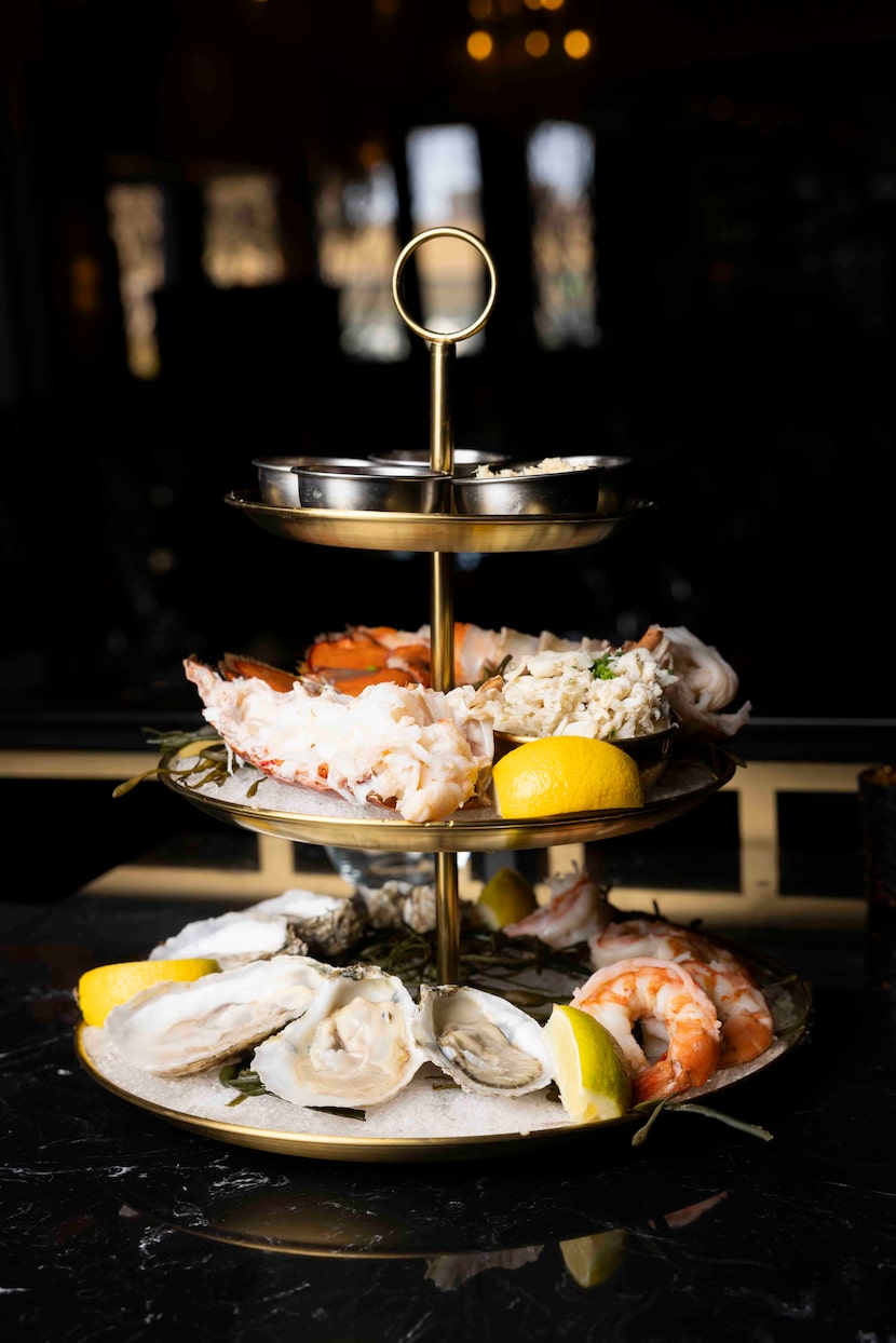 One of the classic dishes at The Gibson is a seafood tower.