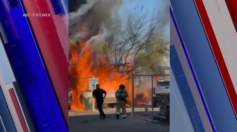 Car fire in El Paso's Lower Valley