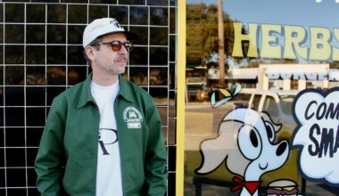 DJ Sober outside Herby's Burgers