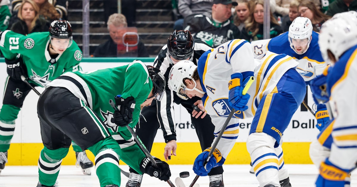 Dallas Stars’ six-game point streak runs into buzzsaw vs. Buffalo Sabres