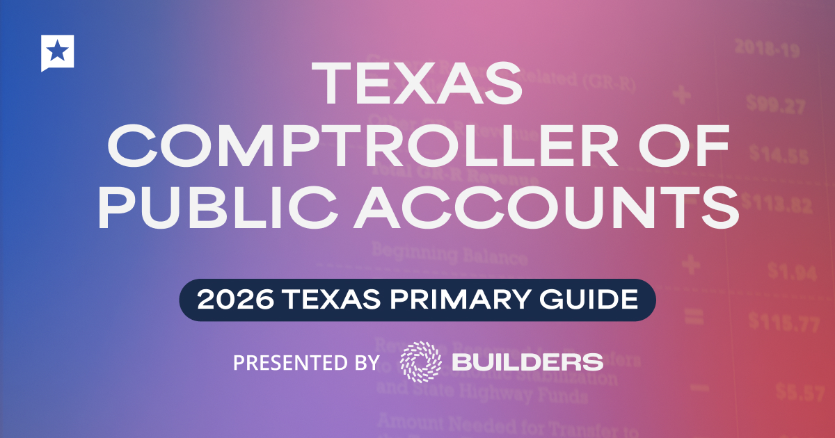 Top candidates in the 2026 Texas comptroller primary