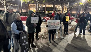 100 protesters gather in downtown Dallas, decrying U.S. involvement in Venezuela