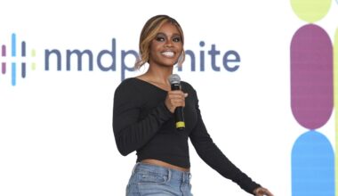 Gabby Douglas attends an event hosted by NMDP (formerly Be The Match) on Saturday, Sept. 21, 2024 in Los Angeles. (Jordan Strauss/AP Content Services for NMDP)