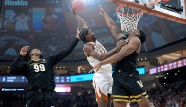 Texas downs No. 10 Vanderbilt as Longhorns earn consecutive wins over top-10 SEC teams