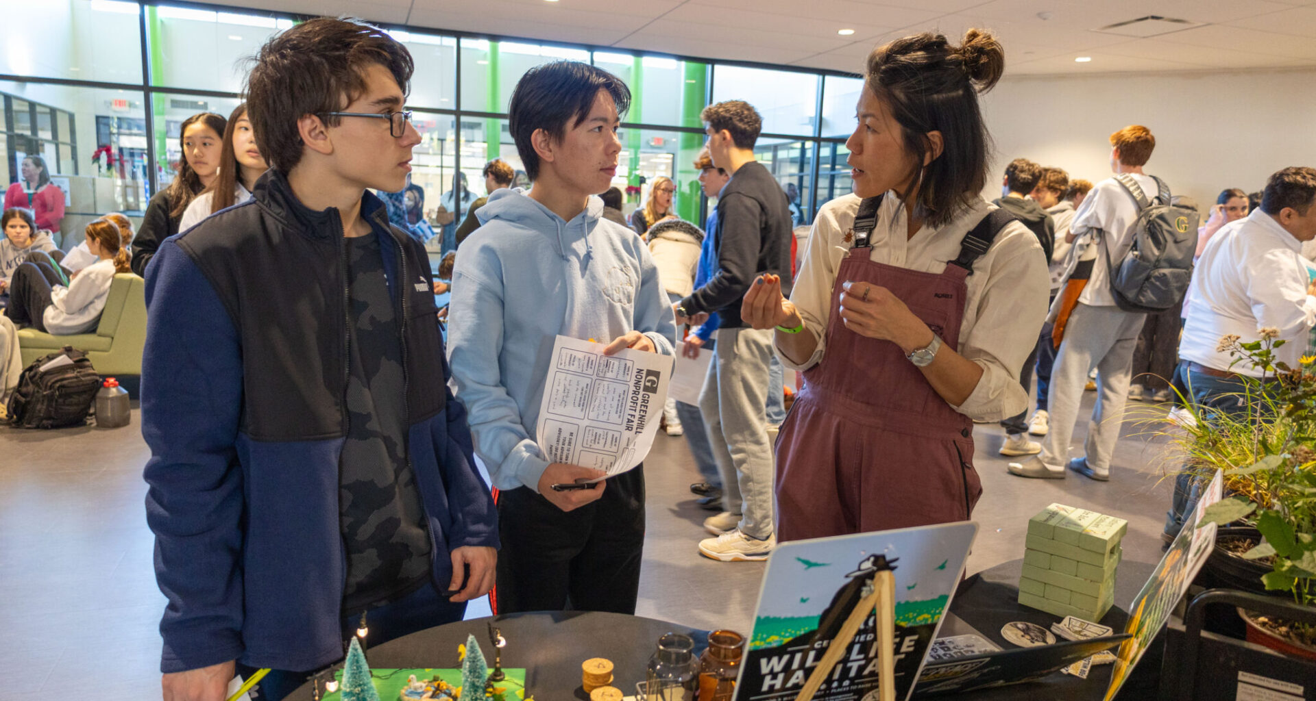 Greenhill School hosts 35 DFW organizations at first-time Nonprofit Fair