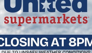United Supermarkets closing early due to winter weather