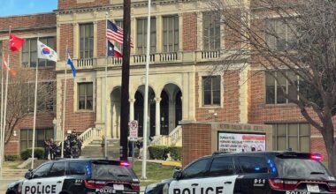 Large police presence at North Dallas High School blocks streets Tuesday morning