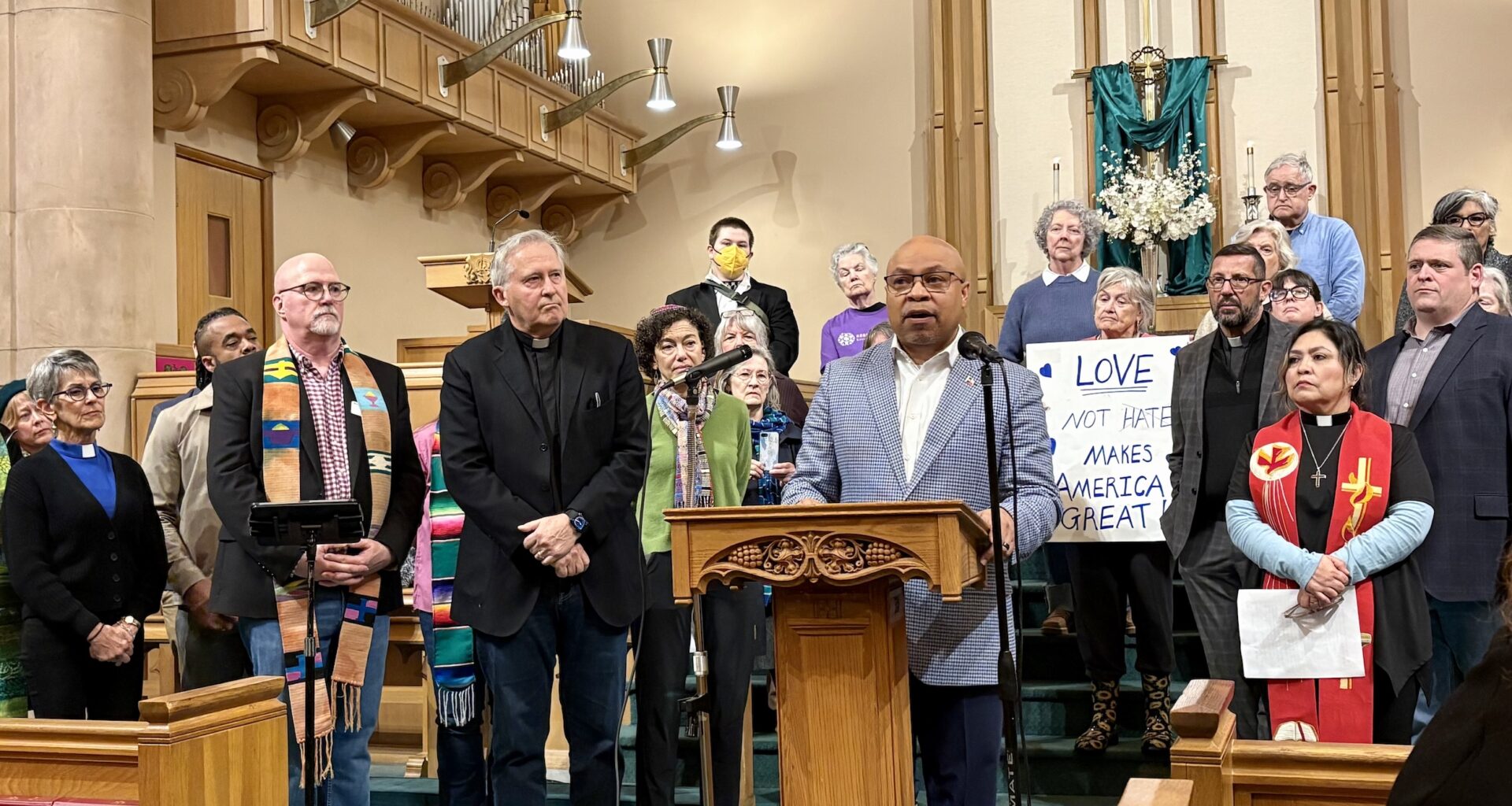 Clergy leaders opposing ICE actions