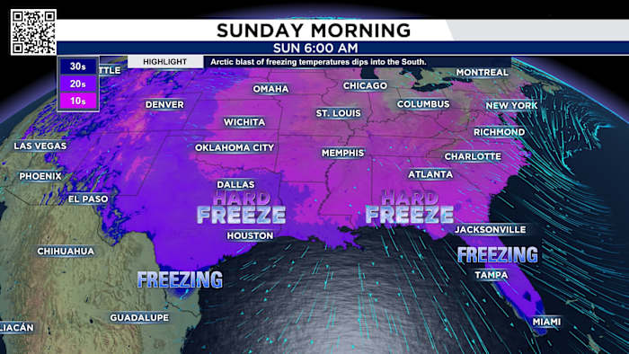 Tracking a cold weather advisory ahead of a hard freeze watch in Houston