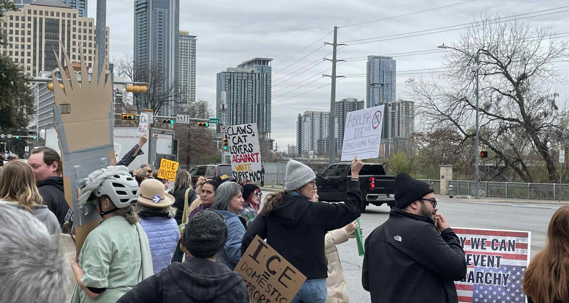Protesters Urge Austin to Not Cooperate with ICE
