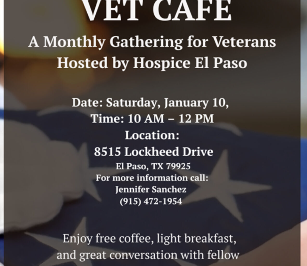 Veteran's cafe offers friendship, support