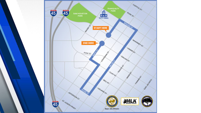 MLK Unity Parade to bring widespread downtown Houston street closures Monday