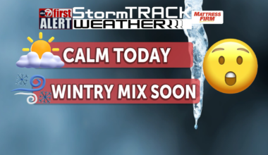 ABC-7 First Alert: Calm today, cooler temps and wintry mix soon
