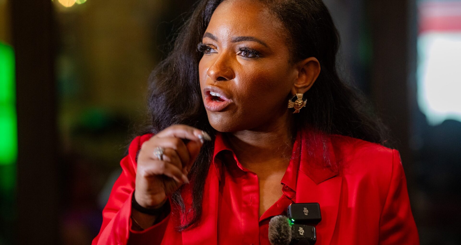 Jasmine Crockett flexes star power in San Antonio campaign swing