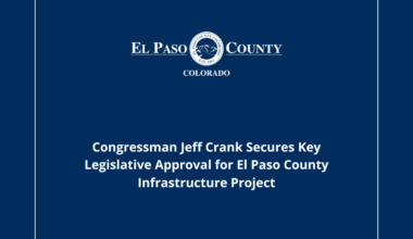 Congressman Jeff Crank Secures Key Legislative Approval for El Paso County Infrastructure Project